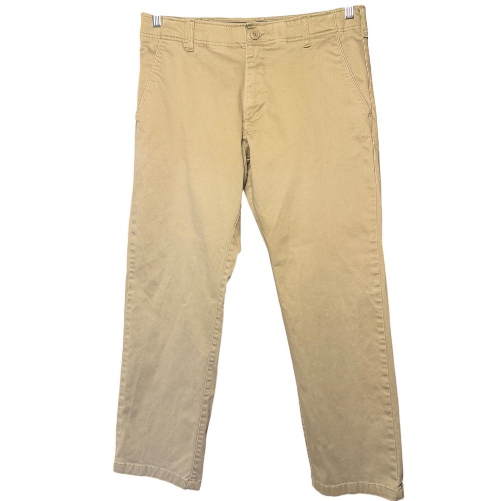 Lee Extreme Comfort Straight Fit Khaki Chino Pants Mens 34x29 Tan 104273516